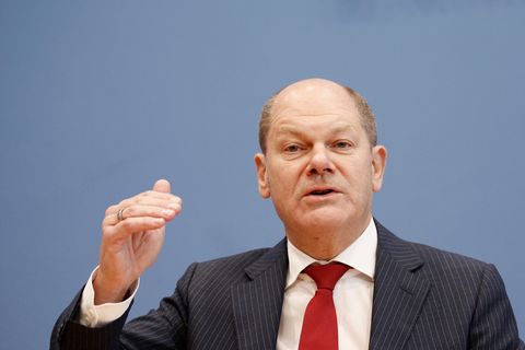 Vizekanzler, Finanzminister und stellvertretender SPD-Vorsitzender Olaf Scholz