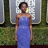 Sie funkelte wie tausend Sterne am Himmel: Schauspielerin Luputa Nyong'o in einer Kreation von Calvin Klein