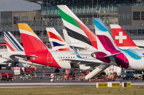 Flugzeuge am Hamburg Airport