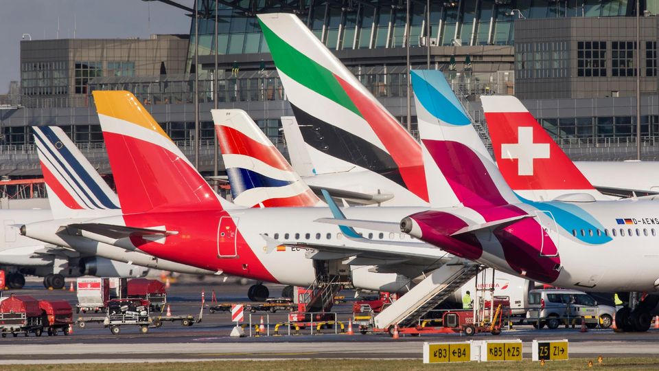 Flugzeuge am Hamburg Airport