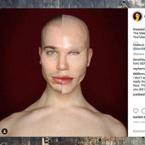 Experiment auf Instagram: Dieser Drag-Star hat monatelang so getan, als hätte er sein Gesicht mit OPs verunstaltet