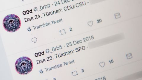 Verbreitet wurden die Links zu den geklauten Daten über einen inzwischen gesperrten Twitter-Account