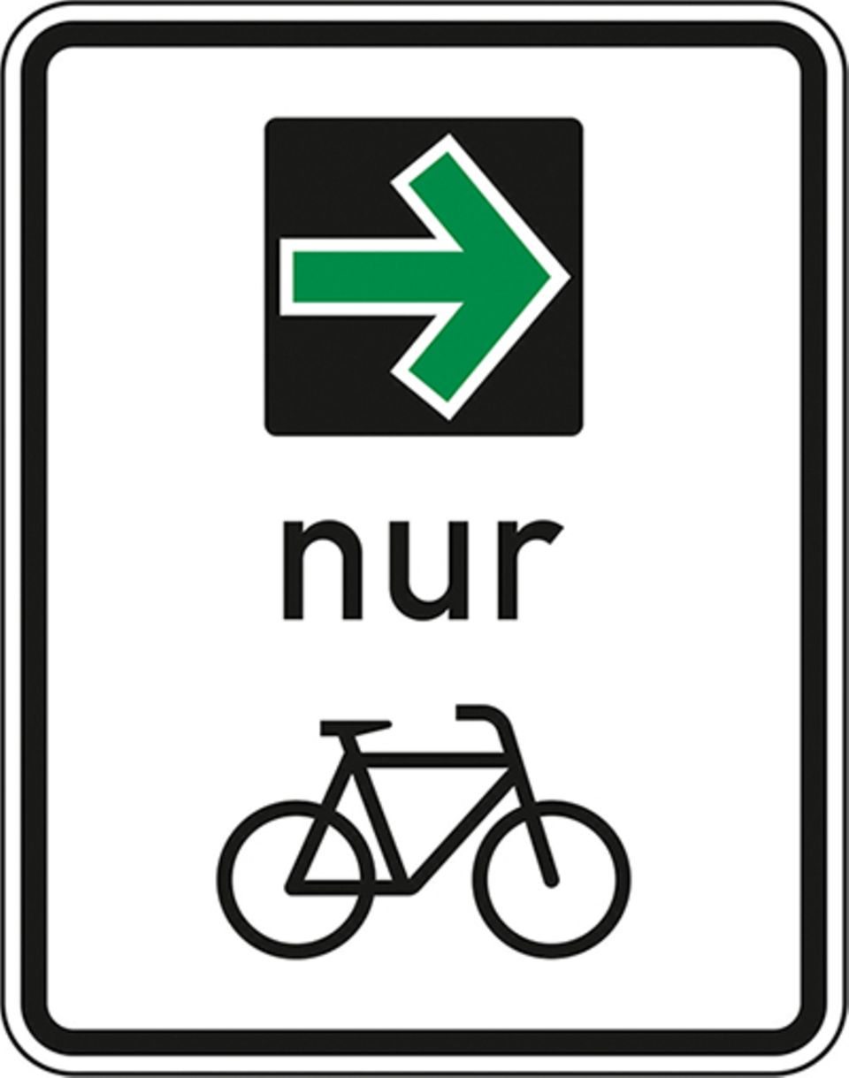 Verkehr: Grüner Pfeil für Radfahrer