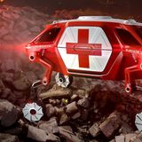 "Wenn ein Tsunami oder ein Erdbeben eintritt, können aktuelle Rettungsfahrzeuge Ersthelfer nur bis zum Rand des Schuttfeldes bringen", sagte John Suh, der Vizepräsident von Hyundai. "Sie müssen den Rest des Weges zu Fuß gehen. Elevate kann zum Einsatzort fahren und dort direkt über die angeschwemmten Trümmer einer Sturmflut oder über geborstene Betonelemente klettern."