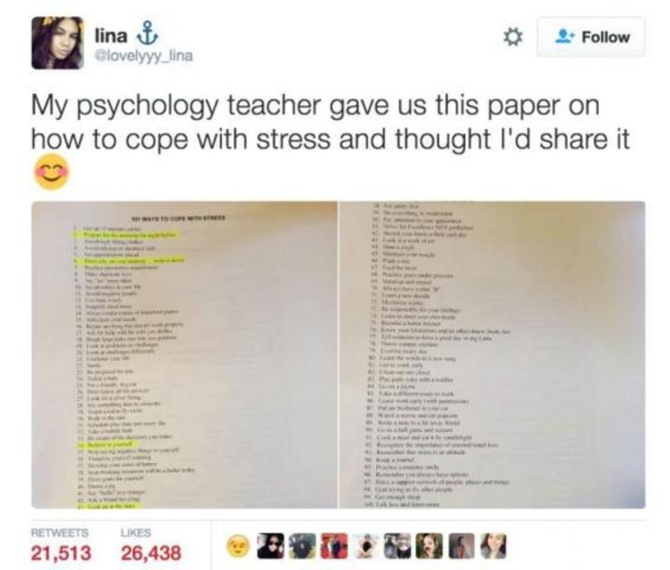 Der Tweet der Psychologiestudentin Lina Ramirez Der Tweet der Psychologiestudentin Lina Ramirez