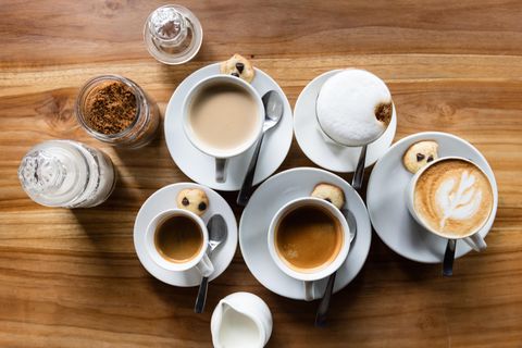 Verschiedene Kaffeesorten