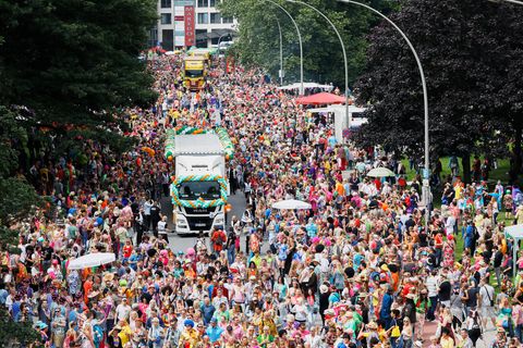 Schlagermove in Hamburg-St. Pauli
