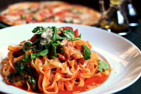 Pasta mit Spinat