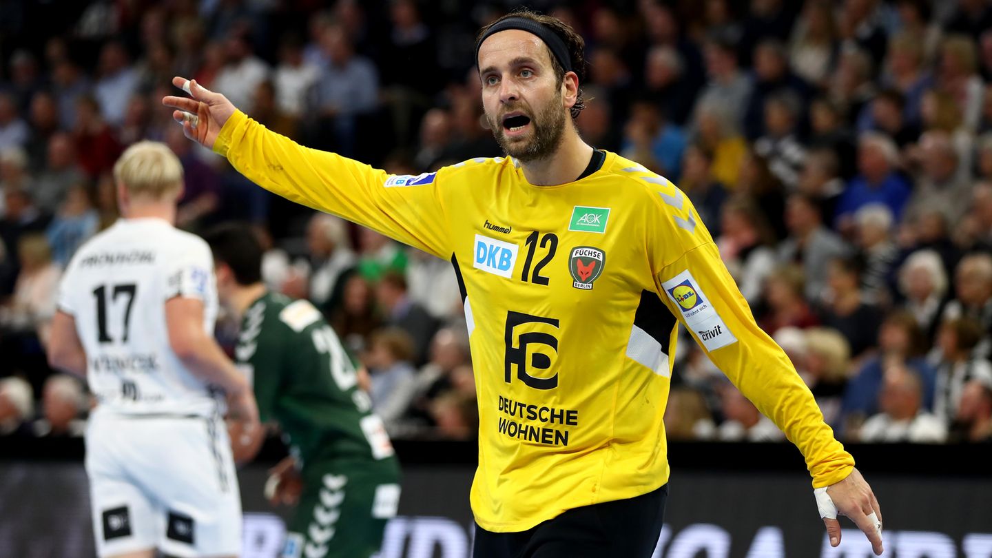 Silvio Heinevetter, Tor  Füchse Berlin, 34 Jahre alt, 180 Länderspiele