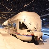 Der Zugverkehr wurde in Berchtesgaden eingestellt. Für viele Kinder vor allem in Oberbayern bedeutet das Wetter schulfrei. 