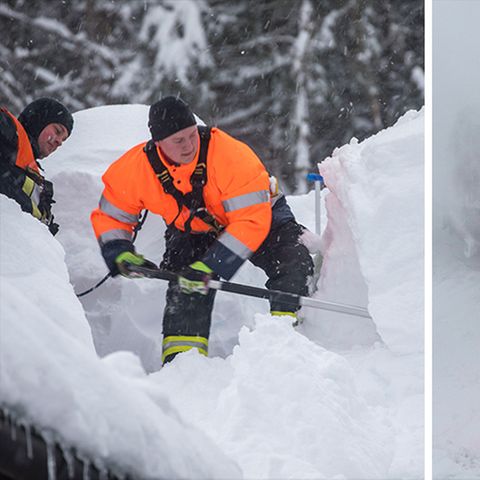 Das Winterchaos in Bildern: So fest haben die Schneemassen Bayern, Sachsen und Österreich im Griff