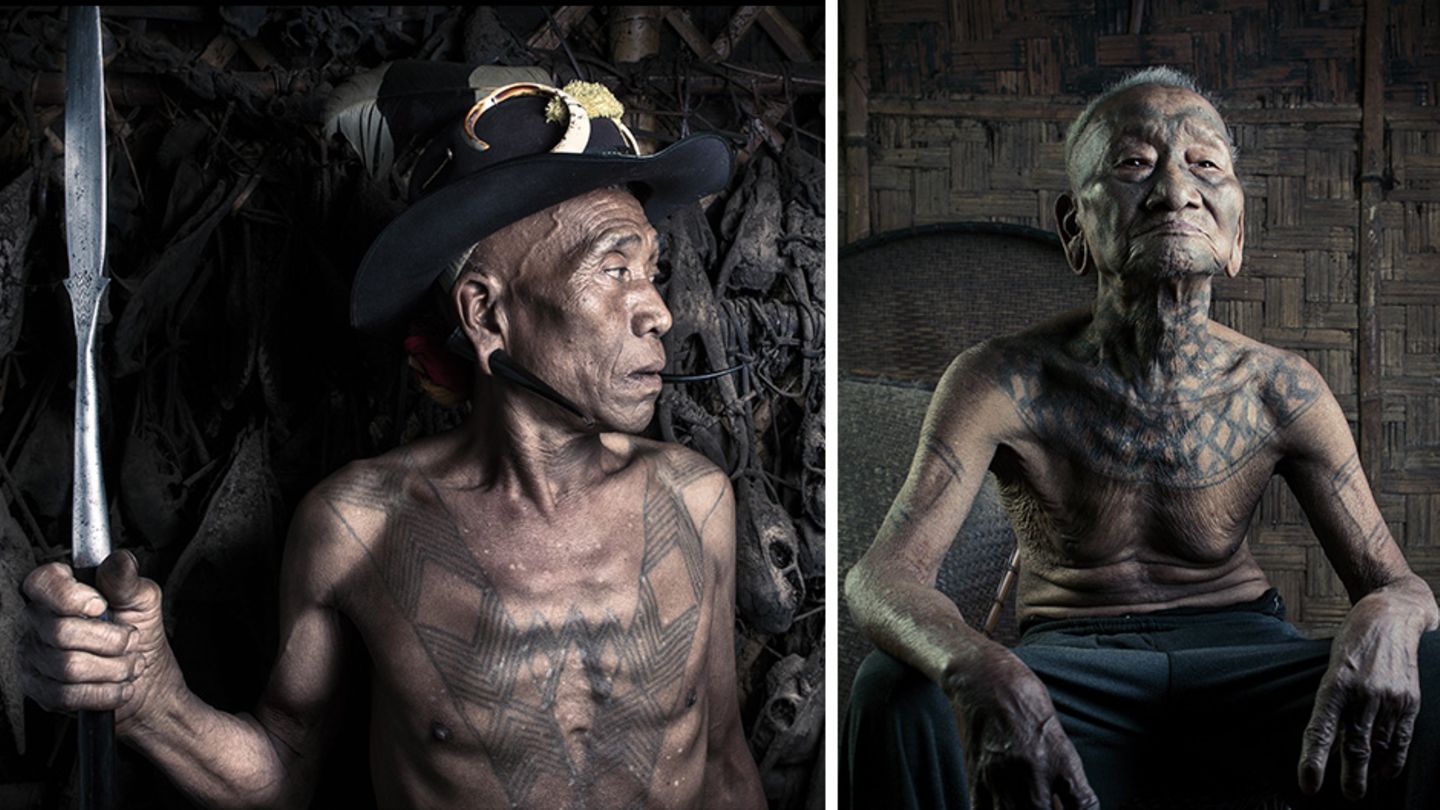 Die Konyak Die letzten Kopfjäger und ihre Tattoos, die von ihrer