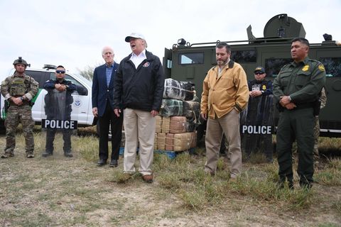 Donald Trump an der US-mexikanischen Grenze