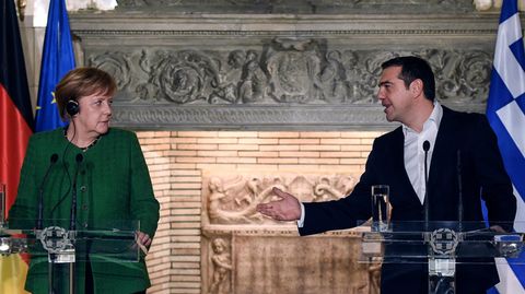 Angela Merkel und Alexis Tsipras: ein ungleiches Paar