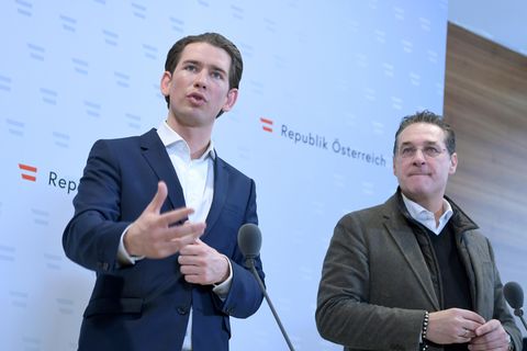 Der österreichische Bundeskanzler Sebastian Kurz (l.) hat den Zorn der Wiener Bevölkerung auf sich gezogen