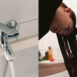 Haare kalt ausspülen