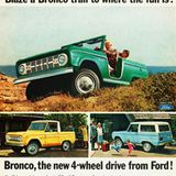 Die Reklame zur Markteinführung versucht den Bronco als "familientauglich" zu etablieren.