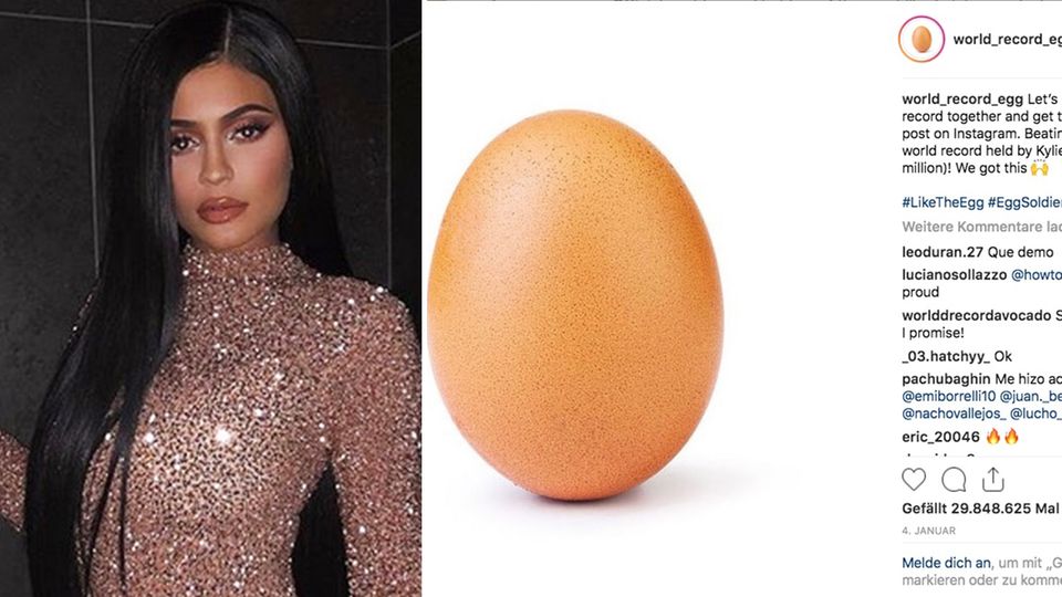 Dieses Ei sammelt mehr Likes als Kylie Jenner – die reagiert prompt