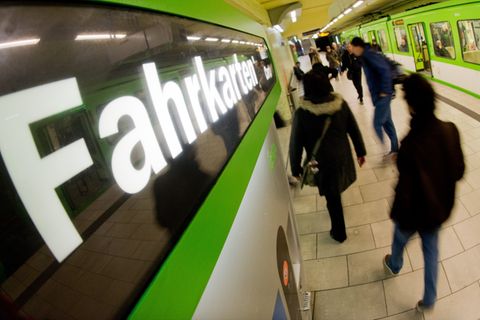 Eine Stadtbahn-Haltestelle in Hannover