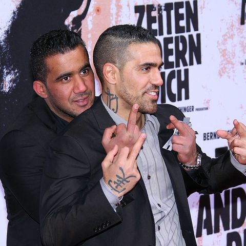Bushido (r.) 2010 mit seinem damaligen Geschäftspartner Arafat Abou-Chaker 