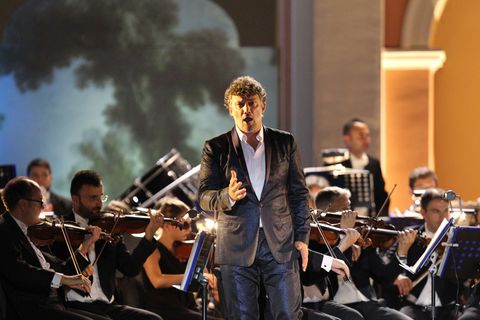 Der weltbekannte Tenor Jonas Kaufmann auf der Bühne
