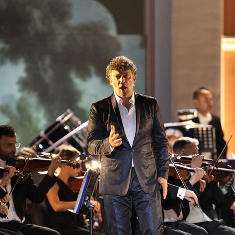 Der weltbekannte Tenor Jonas Kaufmann auf der Bühne