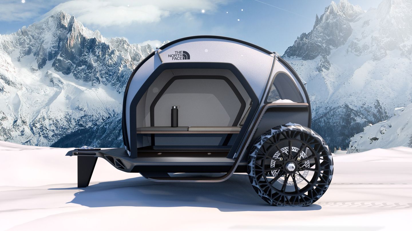 BMW und North Face bauen Camping-Anhänger fürs Motorrad