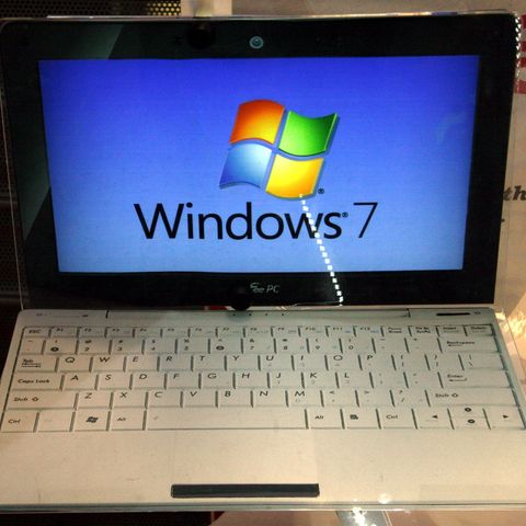 Laptop mit dem Betriebssystem Windows 7