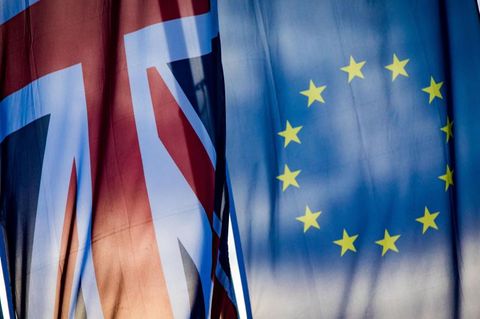 Hamburg: Die Flaggen Europas und Großbritanniens