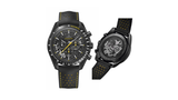 Kategorie Revival      Gewinner: Speedmaster "Dark Side Of The Moon" Apollo 8 von Omega  Die Crew der "Apollo 8"-Mission sah erstmals die dunkle Seite des Mondes. Diese Uhr erinnert daran mit zahlreichen Details: Das Zifferblatt zieren helle, mit dem Laser gravierte Krater, durch den Saphirglasboden sind dunkle Mond-Abschnitte und das Werk zu sehen.  Das sagt die Jury: "Viele der geschickt integrierten Details rundum die Erkundung des Mondes sieht und kennt nur ihr Besitzer. Ein Grund, warum das Konzept trotz stringent verfolgtem Thema eine überaus ernstzunehmende Uhr bleibt. Das kontraststarke Farbschema begeistert!"  Basisdaten (Auszug): Keramik (Gehäuse), 44,25mm Durchmesser, wasserdicht bis 50m, 48 Stunden Gangreserve.  Preis: circa 8900 Euro.
