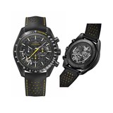 Kategorie Revival      Gewinner: Speedmaster "Dark Side Of The Moon" Apollo 8 von Omega  Die Crew der "Apollo 8"-Mission sah erstmals die dunkle Seite des Mondes. Diese Uhr erinnert daran mit zahlreichen Details: Das Zifferblatt zieren helle, mit dem Laser gravierte Krater, durch den Saphirglasboden sind dunkle Mond-Abschnitte und das Werk zu sehen.  Das sagt die Jury: "Viele der geschickt integrierten Details rundum die Erkundung des Mondes sieht und kennt nur ihr Besitzer. Ein Grund, warum das Konzept trotz stringent verfolgtem Thema eine überaus ernstzunehmende Uhr bleibt. Das kontraststarke Farbschema begeistert!"  Basisdaten (Auszug): Keramik (Gehäuse), 44,25mm Durchmesser, wasserdicht bis 50m, 48 Stunden Gangreserve.  Preis: circa 8900 Euro.