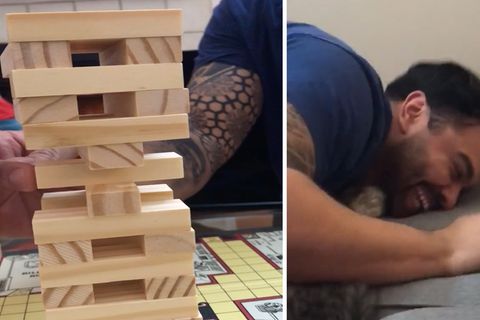 Jenga-Spiel: Aus hoffnungsloser Lage: Ist das der beste Jenga-Zug überhaupt?