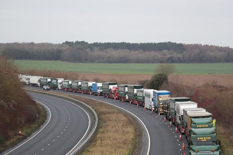 Lkw-Stau vor Dover
