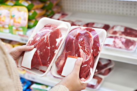 Fleisch im Supermarkt