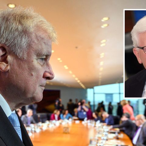 Politik-Experte Heinrich Oberreuter und Innenminister Horst Seehofer (l.)