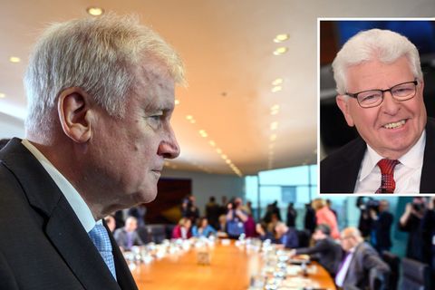 Politik-Experte Heinrich Oberreuter und Innenminister Horst Seehofer (l.)
