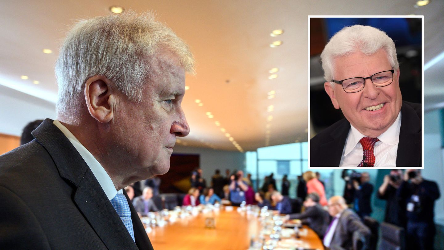 Politik-Experte Heinrich Oberreuter und Innenminister Horst Seehofer (l.)
