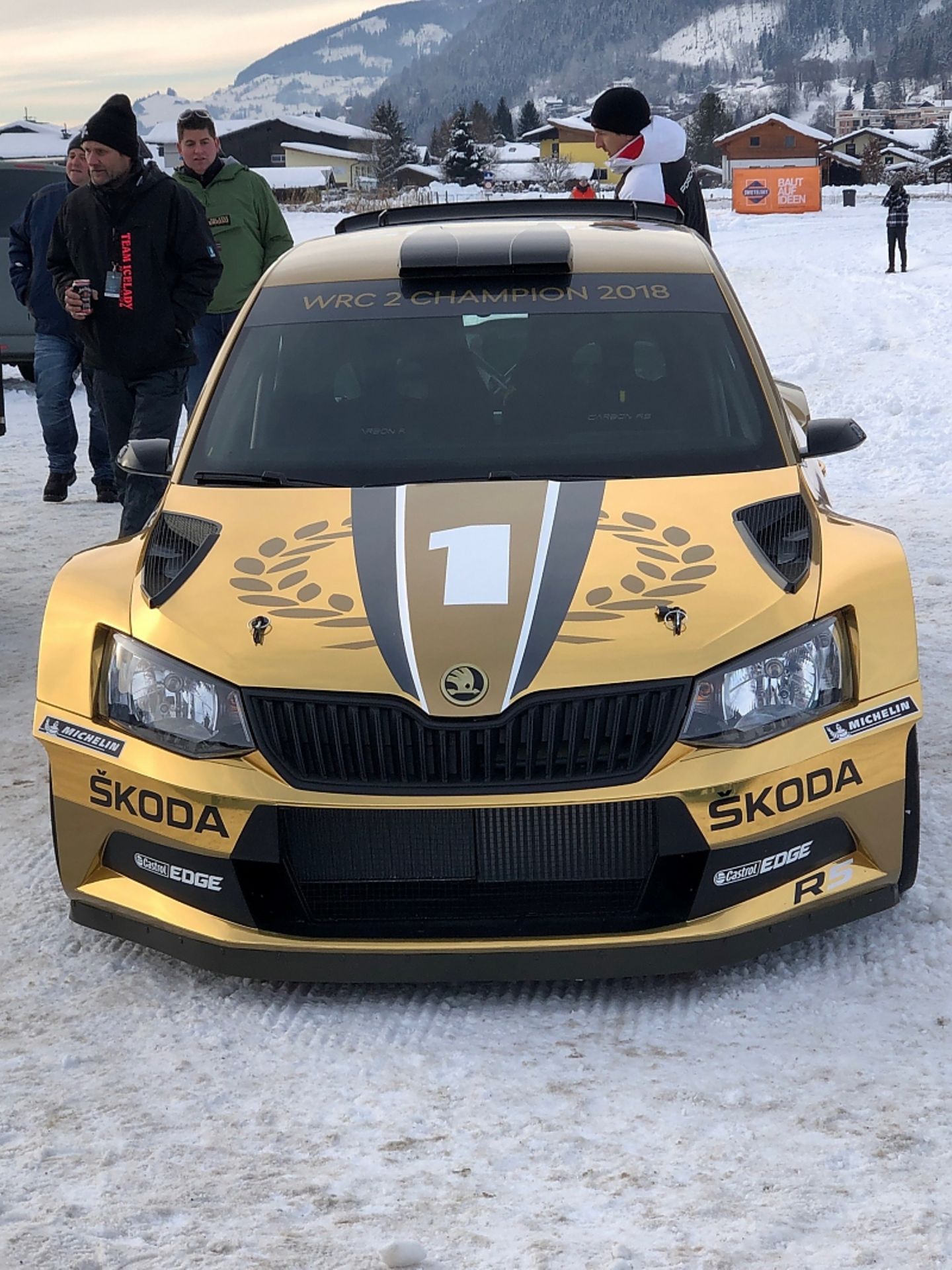 Skoda hatte den Rallye Champion dabei