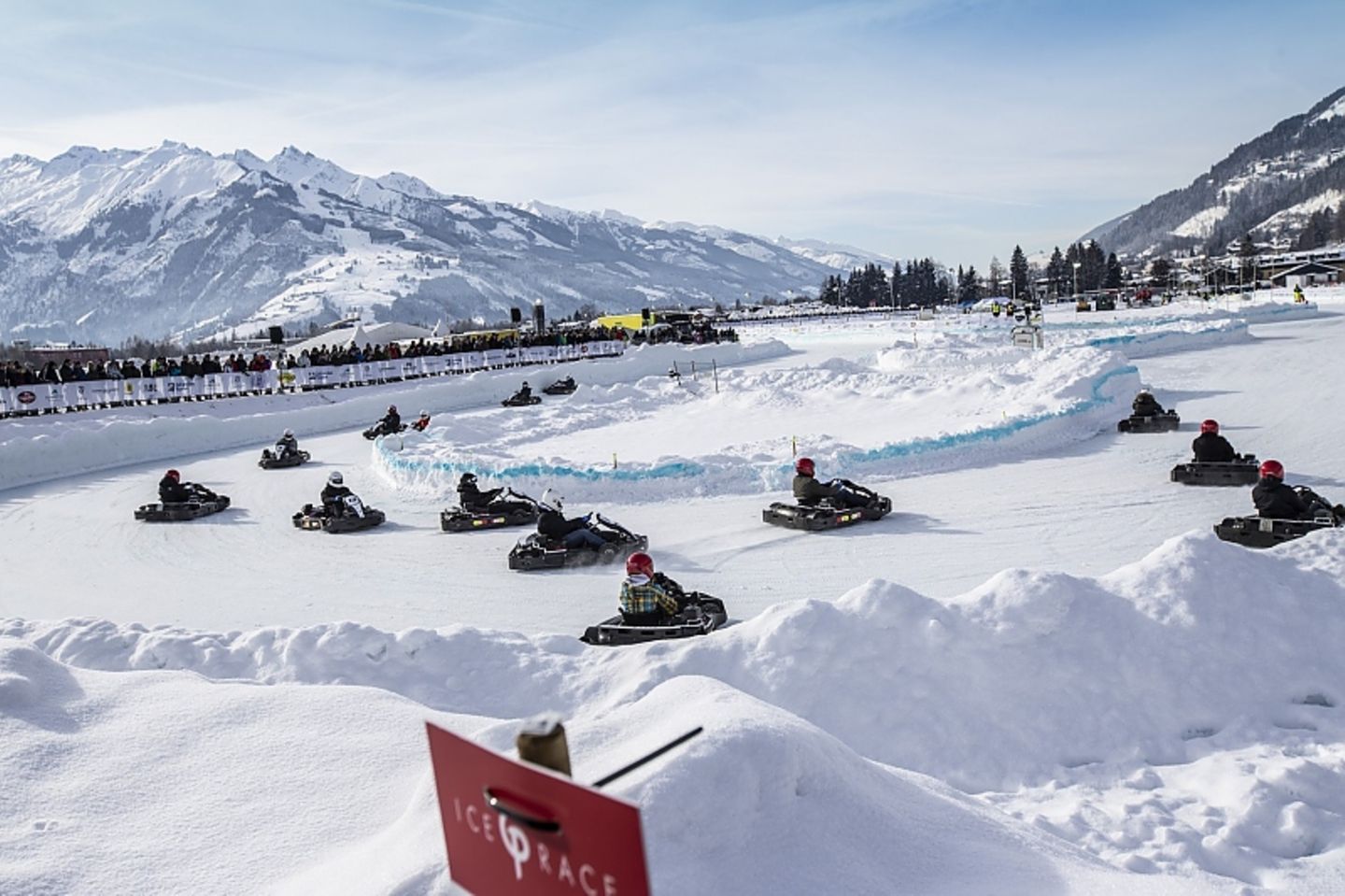 Die Kart-Piloten hatten sichtlich Spaß