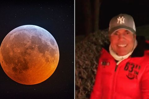 Bei -8 Grad: Dieter Bohlen sucht bei Minusgraden den Blutmond und überrascht mit seinem Outfit