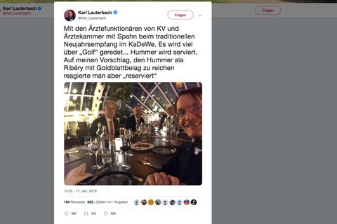 Tweet von Karl Lauterbach