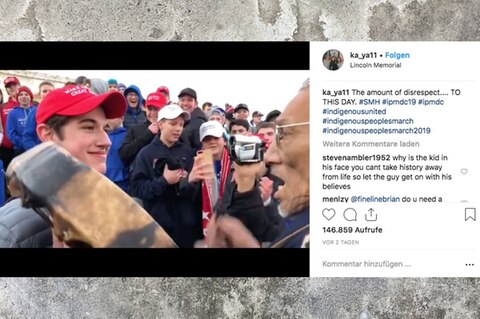 Jugendliche Trump-Fans verspotten Ureinwohner, oder doch nicht?
