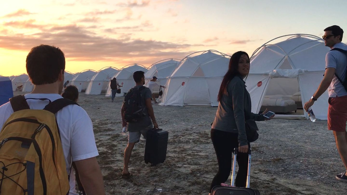 Szene aus der Doku zum Fyre-Festival auf Netflix