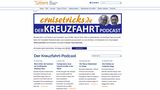 Kreuzfahrt zum Zuhören  Zu Beginn jeden Beitrags werden die Podcast-Abonennten mit Schiffshulen und Möwengekreisch gleich in eine maritime Atmosphäre versetzt. Anschließend plaudern Jérôme Brunelle und Franz Neumeier über neue Schiffe und Trends in der Branche. Alle 14 Tage drehen sich ihre Dialoge eine gute halbe Stunde lang zum Beispiel um einen Neubau, wie um die "Nieuw Statendam". Blogger Franz Neumeier verbringt im Rahmen seiner unzähligen Bordbesuche für seine Website cruistricks.de mehr Zeit auf Schiffen als an Land, schildert seine Beobachtungen und lässt Experten zu Wort kommen.  Audio-Podcast unter www.cruisetricks.de/podcasts oder bei iTunes