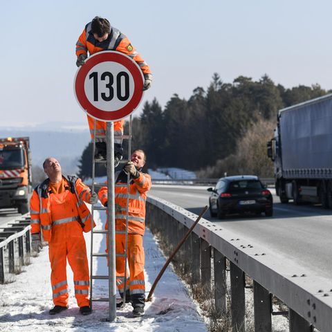 Tempolimit an Autobahn