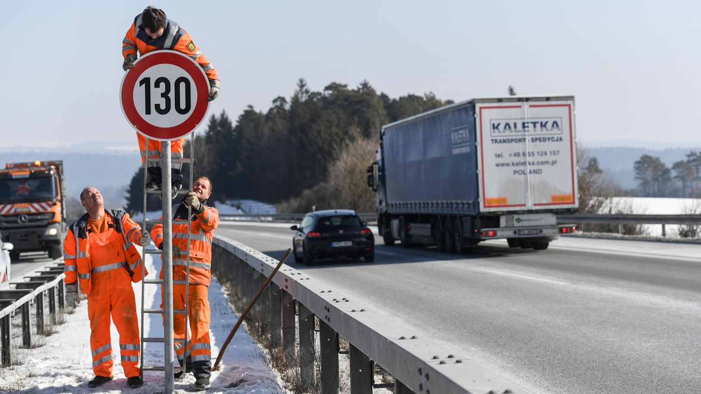 Tempolimit an Autobahn