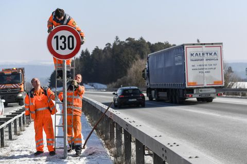 Tempolimit an Autobahn