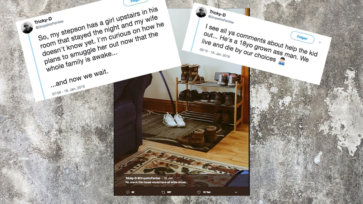 USA: Sohn will Frauenbesuch aus Haus schmuggeln – und Twitter mit