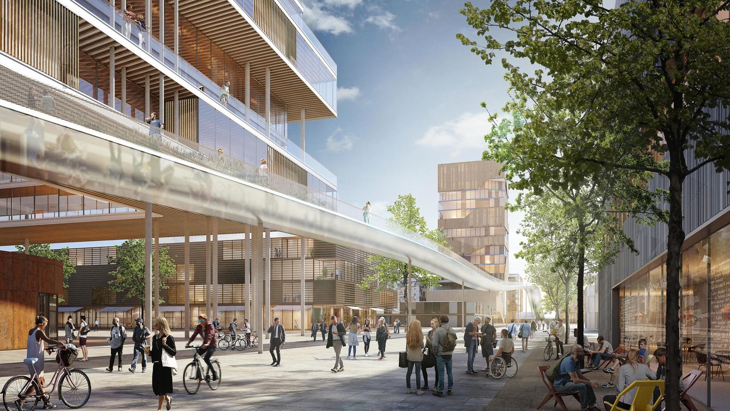 Entwürfe der geplanten Science City
