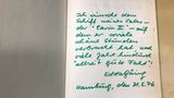 Gästebucheintrag von Edda Göring